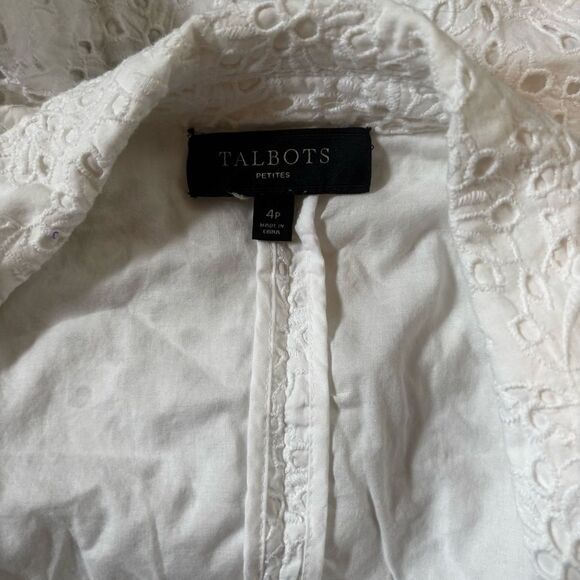 Talbots White Eyelet Blazer | EUC | 4p - Picture 6 of 6